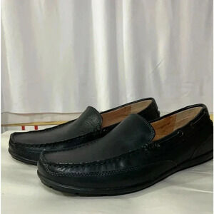 Bass Men’s Dress Casual Shoes 10.5 Black Cushioned Leather Slightly Used Tread